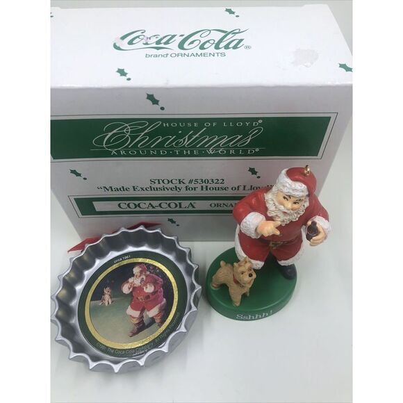 Santa Christmas Ornament-HOUSE OF LLOYD CHRISTMAS AROUND THE WORLD COCA COLA - Picture 4 of 6